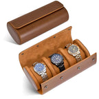 |Estuche Cuero para 3 Relojes|