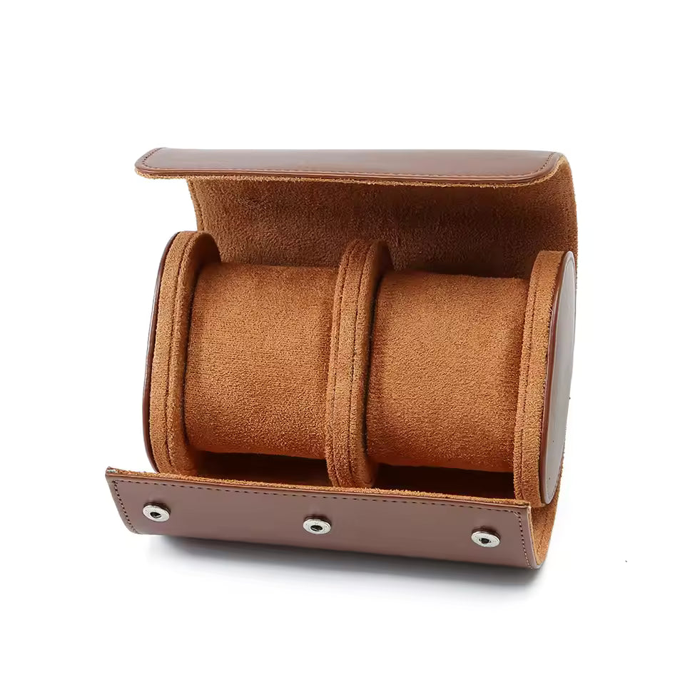 |Estuche Cuero para 2 Relojes|