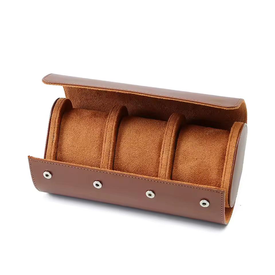 |Estuche Cuero para 3 Relojes|