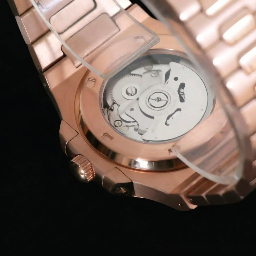 Nautiko Chocolate Rose Gold Open Heart