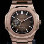 Nautiko Chocolate Rose Gold Open Heart