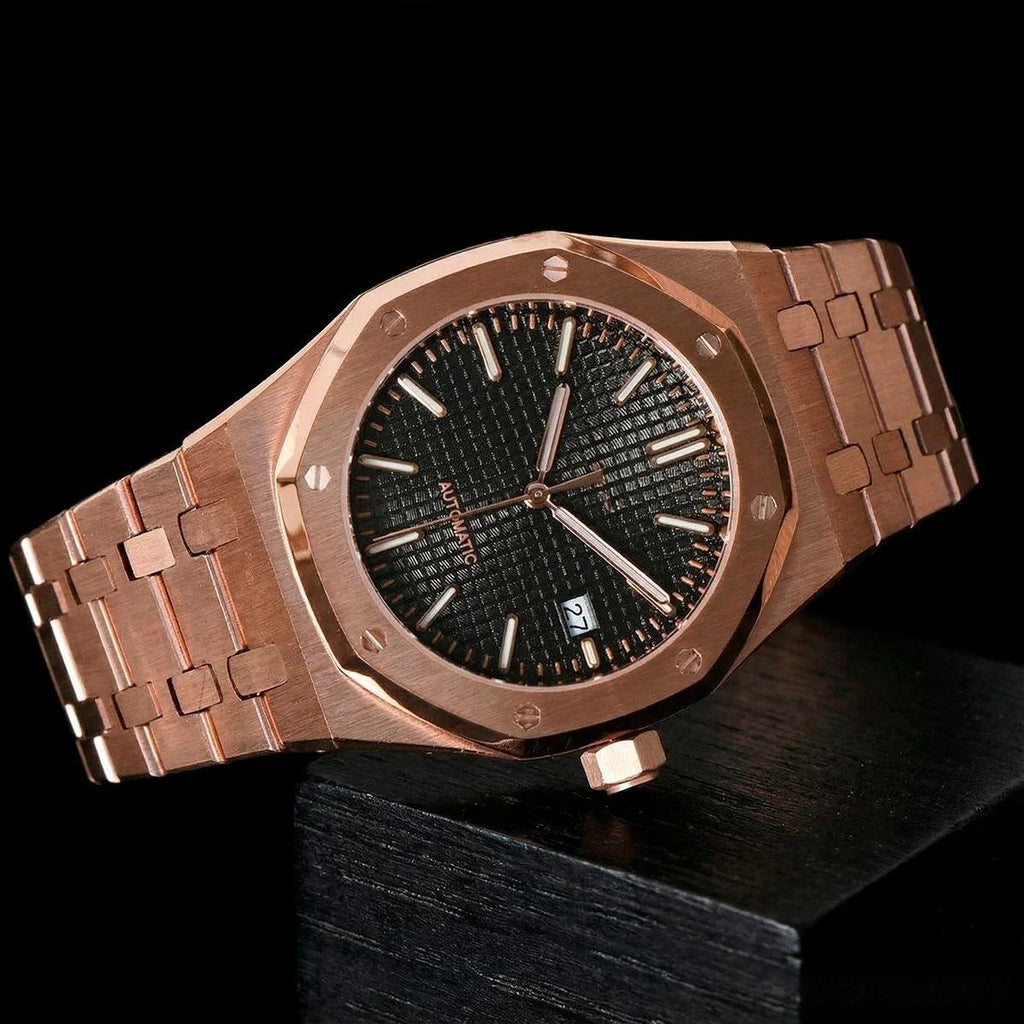 Royal Oak Black Rose Gold