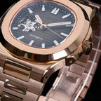 Nautiko Chocolate Rose Gold Open Heart