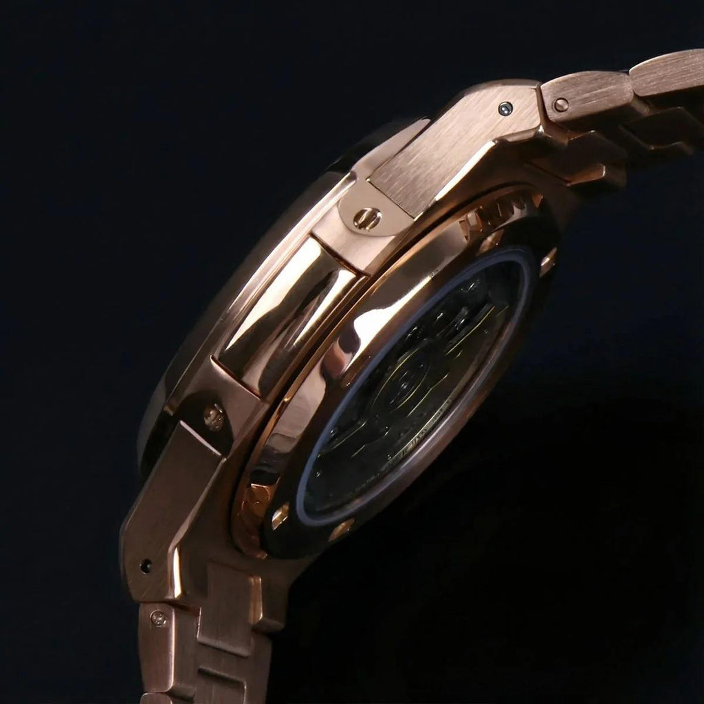 Nautiko Chocolate Rose Gold Open Heart