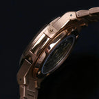 Nautiko Chocolate Rose Gold Open Heart
